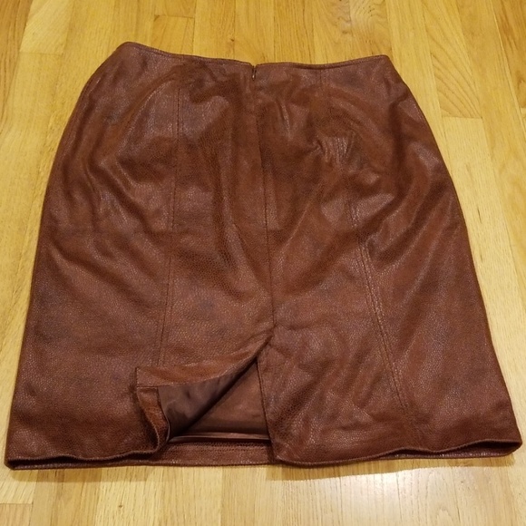 Chico's Faux Leather Skirt - Picture 3 of 5